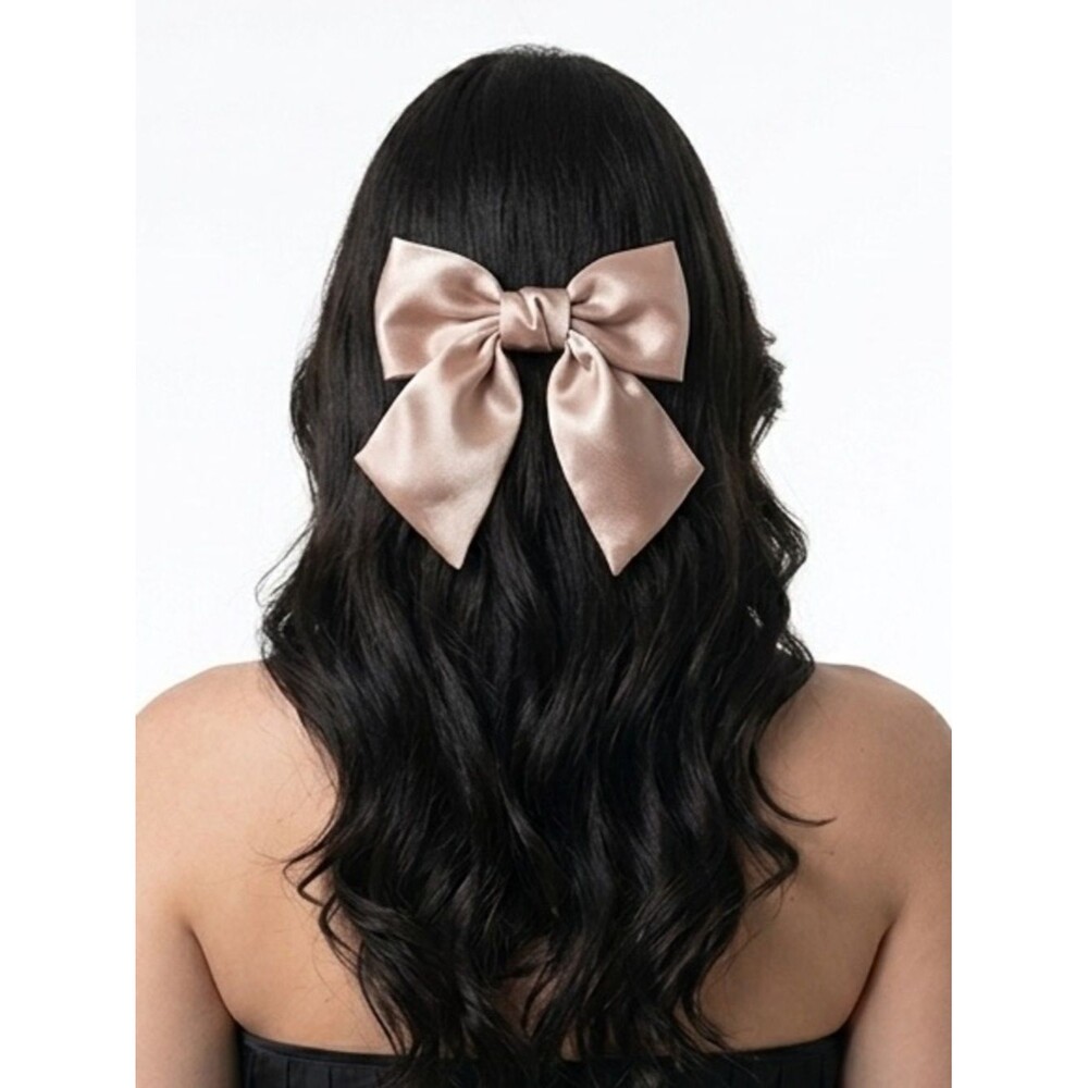 New Coquette hair bow chocolate color for women and girls - Picture 2 of 12